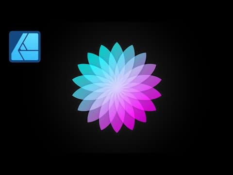 YouTube thumbnail for Beautiful Floral Design - Affinity Designer Tutorial