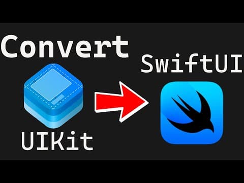 YouTube thumbnail for Convert UIKit to SwiftUI iOS App Development | Live Coding | Building In Public | Mikaela Caron