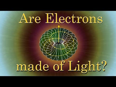 YouTube thumbnail for Williamson & Van der Mark electron model | Are electrons made of light?