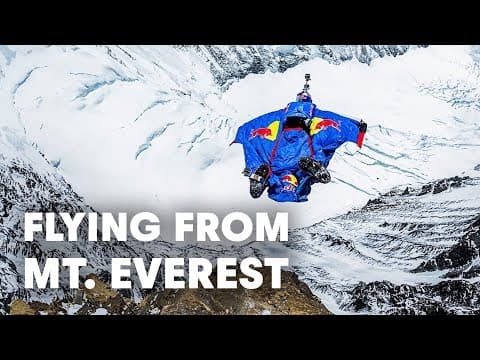 YouTube thumbnail for World Record BASE Jump from Mt. Everest