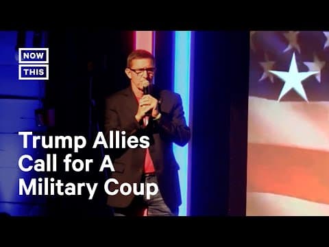 YouTube thumbnail for Trump Allies Call for Military Coup to Depose Biden