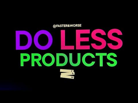YouTube thumbnail for A video I made about "do less" tech products that should have been software for obsoleted hardware