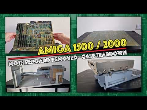 YouTube thumbnail for Amiga 1500 / 2000 Case Teardown & Motherboard in Detail