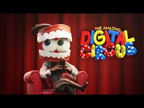 YouTube thumbnail for [DC] The Art of The Amazing Digital Circus (Merch ad - there's a TADC artbook now!)