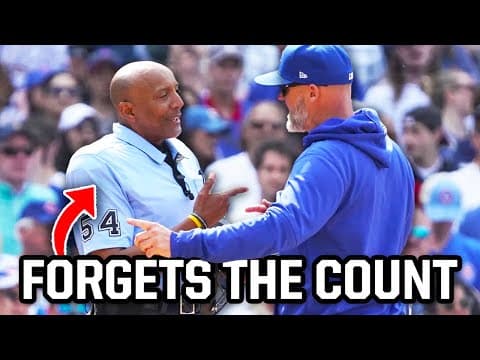 YouTube thumbnail for Umpire, hitter and catcher all forget the count, a breakdown (Jomboy - Orioles vs. Cubs)