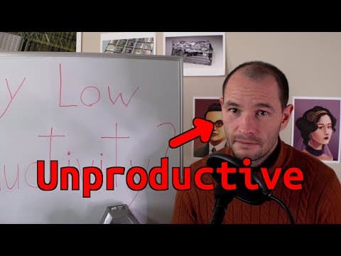 YouTube thumbnail for Robert Elder's latest video about productivity.