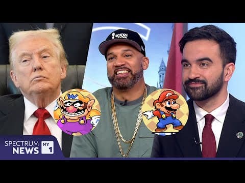 YouTube thumbnail for The Kid Mero: Trump and Mamdani are like Wario and Mario (NY1 interview)