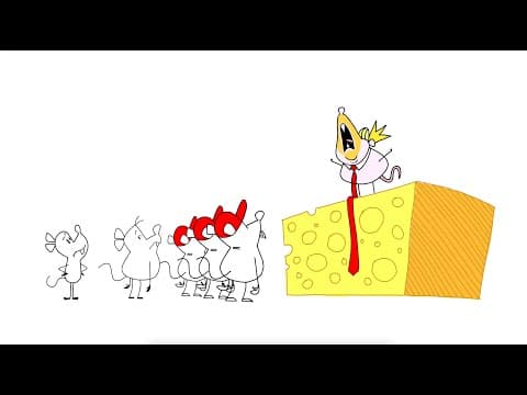YouTube thumbnail for No Kings (1:00 animated short, with MICE!)