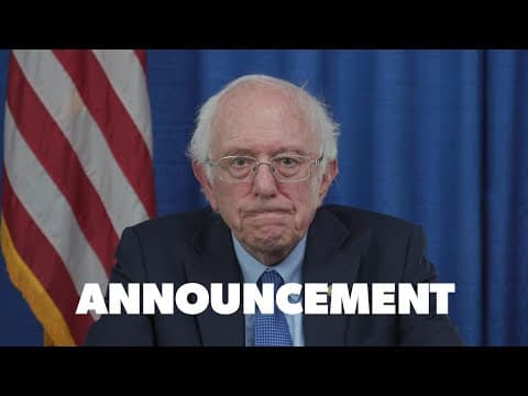 YouTube thumbnail for US Senator Bernie Sanders (82) announces his intention to seek another six-year term in the Senate.
