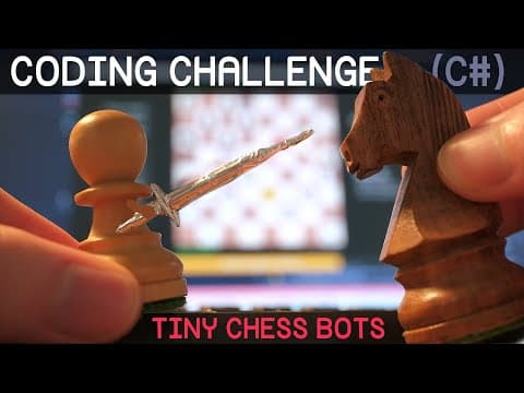 YouTube thumbnail for Sebastian Lague's Tiny Chess Bot Coding Challenge