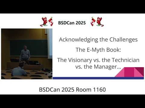 YouTube thumbnail for A new BSDCan video has been posted: Effective Bug Reports, Code Change Requests, and Conference Proposals by  Michael Dexter