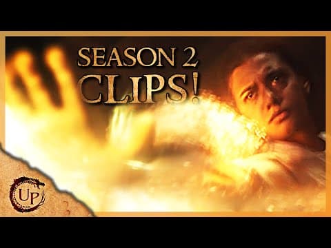 YouTube thumbnail for NEW Wheel of Time S2 Poster & Clips! (Colored Weaves, Dragonmount? Easter Eggs!)