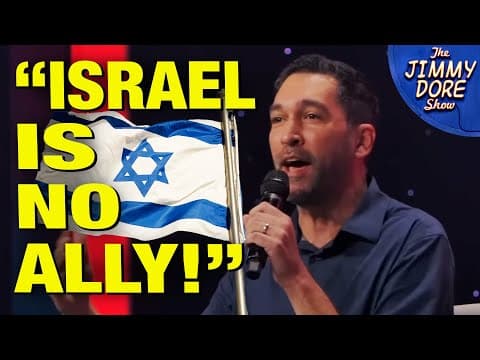 YouTube thumbnail for Dave Smith Ends Zionism at Turning Point USA Conference [11:40 | JUL 15 2025 | The Jimmy Dore Show]