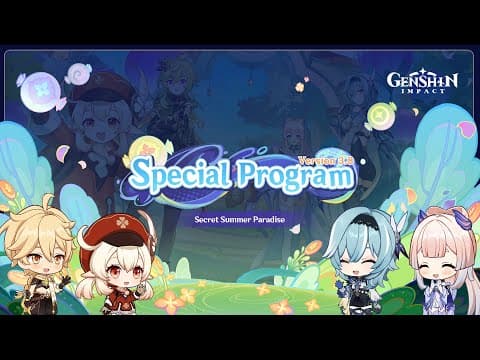 YouTube thumbnail for Version 3.8 Special Program｜Genshin Impact