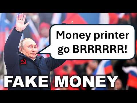 YouTube thumbnail for Russia's Stock Market is CRASHING - 5 Trillion in Money Printing Revealed ( Jake Broe )