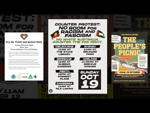 YouTube thumbnail for They're Marching for Australia again. We're countering again.