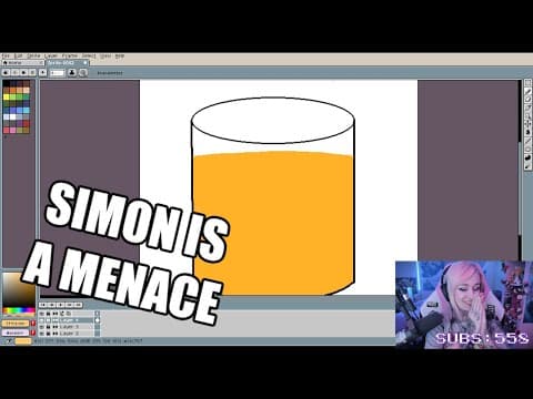 YouTube thumbnail for Drawing Simon's prompt in Aseprite
