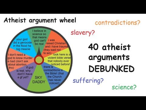 YouTube thumbnail for ALL atheist arguments answered in 10 minutes