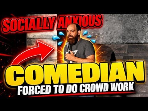YouTube thumbnail for Socially Anxious Comedian Forced To Do Crowd Work - Tommy Mellor [3:14}