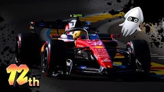 YouTube thumbnail for F1 Spanish GP but it's Mario Kart