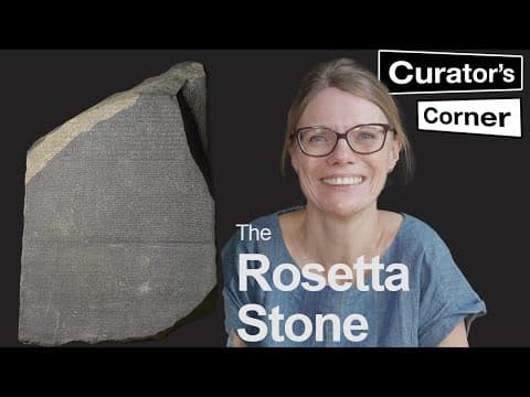 YouTube thumbnail for TIL 28 different copies of the Rosetta Stone have been discovered