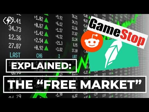 YouTube thumbnail for The Free Market Isn't Free | The GameStop Saga Explained