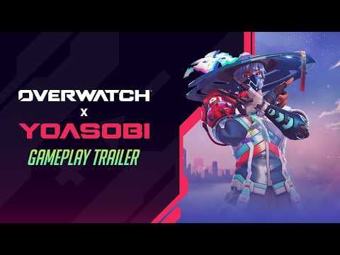 YouTube thumbnail for [Blizzard] Overwatch x YOASOBI | Official Gameplay Trailer (Collab Skin)