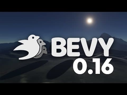 YouTube thumbnail for Bevy engine 0.16 released