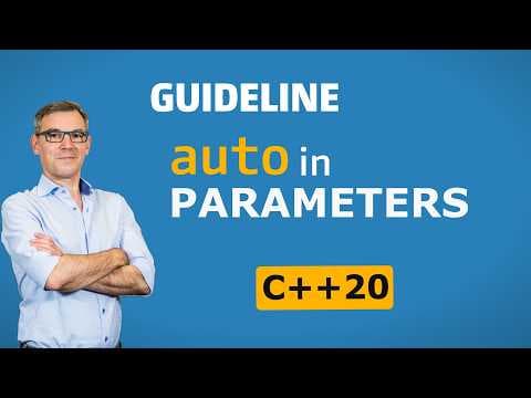 YouTube thumbnail for C++ Insights - Episode 64: C++20 Guideline: When to Use auto in Function Parameters - YouTube