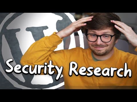 YouTube thumbnail for Trying to Find a Bug in WordPress [video]