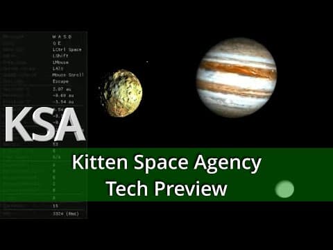 YouTube thumbnail for KSA Kitten Space Agency - Jupiter, Moon LOD and Earth Preview