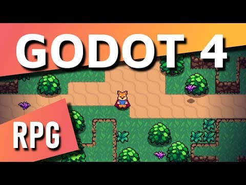 YouTube thumbnail for Make an Action RPG in Godot 4 (by Heartbeast) - A Moving Character