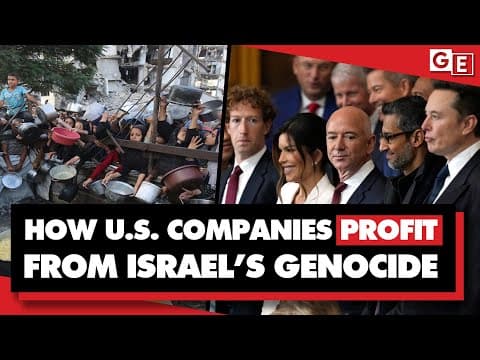 YouTube thumbnail for Media finally admits: Israel is committing genocide in Gaza, as US corporations profit [28:14 | JUL 16 2025 | Geopolitical Economy Report]