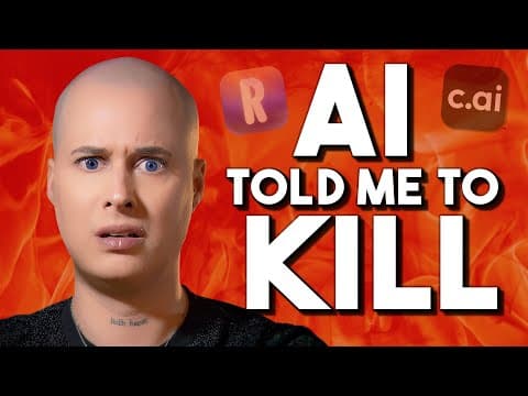 YouTube thumbnail for Caelan Conrad - Ai ‘Therapist’ Told me to kill people [1:01:07]