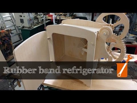 YouTube thumbnail for A refrigerator that works by stretching rubber bands