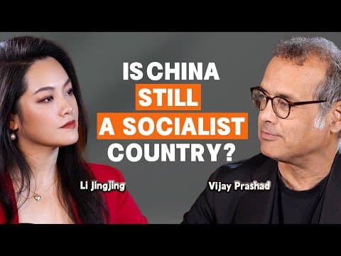 YouTube thumbnail for Is China still a socialist country? A talk with/ leftist historian Vijay Prashad - Li Jingjing (youtube 32:33)