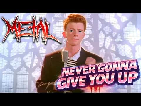YouTube thumbnail for FalKKonE - Rick Astley - Never Gonna Give You Up 【Intense Symphonic Metal Cover】