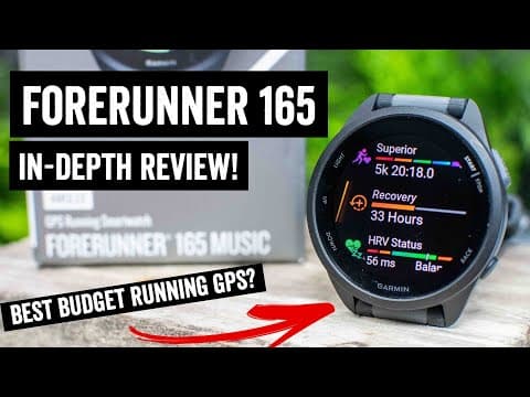 YouTube thumbnail for Forerunner 165 Review from DC Rainmaker
