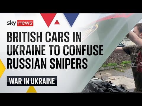 YouTube thumbnail for Volunteers deliver British cars to Ukraine to confuse Russian snipers