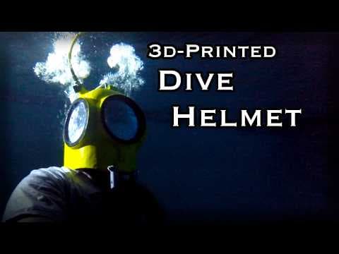 YouTube thumbnail for Making a 3d-printed Underwater Dive Helmet With A Floating Air Supply