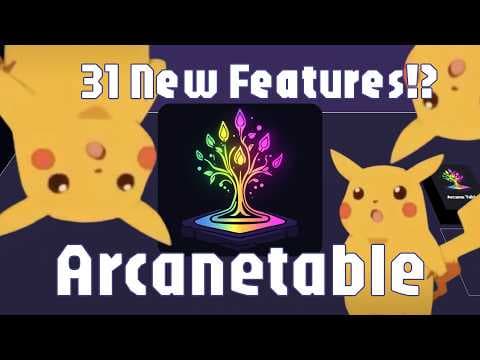 YouTube thumbnail for Arcanetable Holiday Update: Multi-Selection, Enhanced Search, and More!
