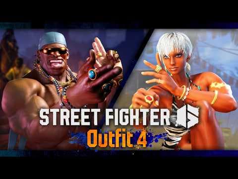 YouTube thumbnail for Street Fighter 6 - Outfit 4 Showcase Trailer feat. Dee Jay, Elena