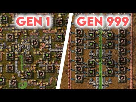 YouTube thumbnail for Genetic algorithm learns how to make functional Factorio blueprints
