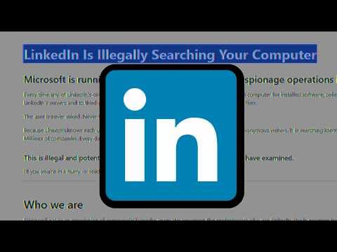 YouTube thumbnail for The LinkedIn Spyware Situation
