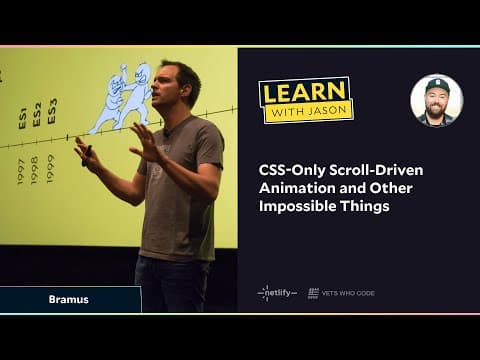 YouTube thumbnail for CSS-Only Scroll-Driven Animation and Other Impossible Things