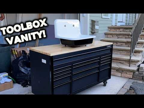 YouTube thumbnail for Transform a Toolbox Into A Bathroom Vanity
