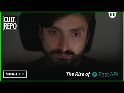 YouTube thumbnail for The Rise and Rise of FastAPI (mini documentary)