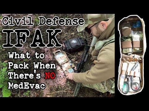 YouTube thumbnail for Civilian IFAK: What to Pack When There's NO MedEvac