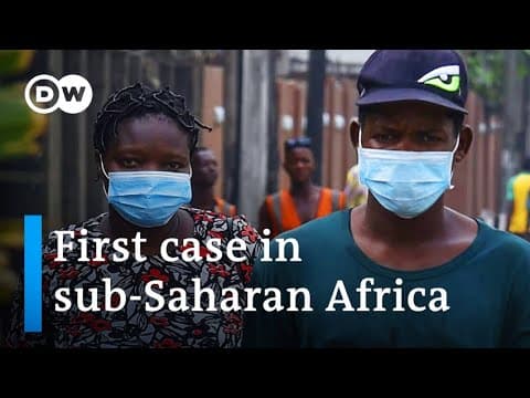YouTube thumbnail for Nigeria confirms first coronavirus case is Italian man in Lagos | DW News