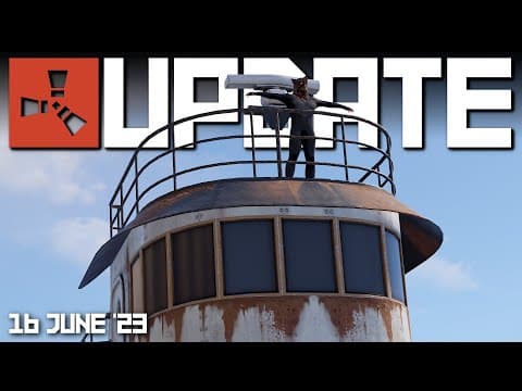 YouTube thumbnail for Tugboat, Diver Suit, Performance Rust Update 16th June 2023